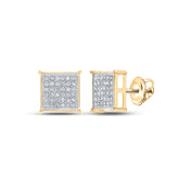 1/4CT-DIA EARRING